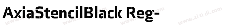 AxiaStencilBlack Reg字体转换